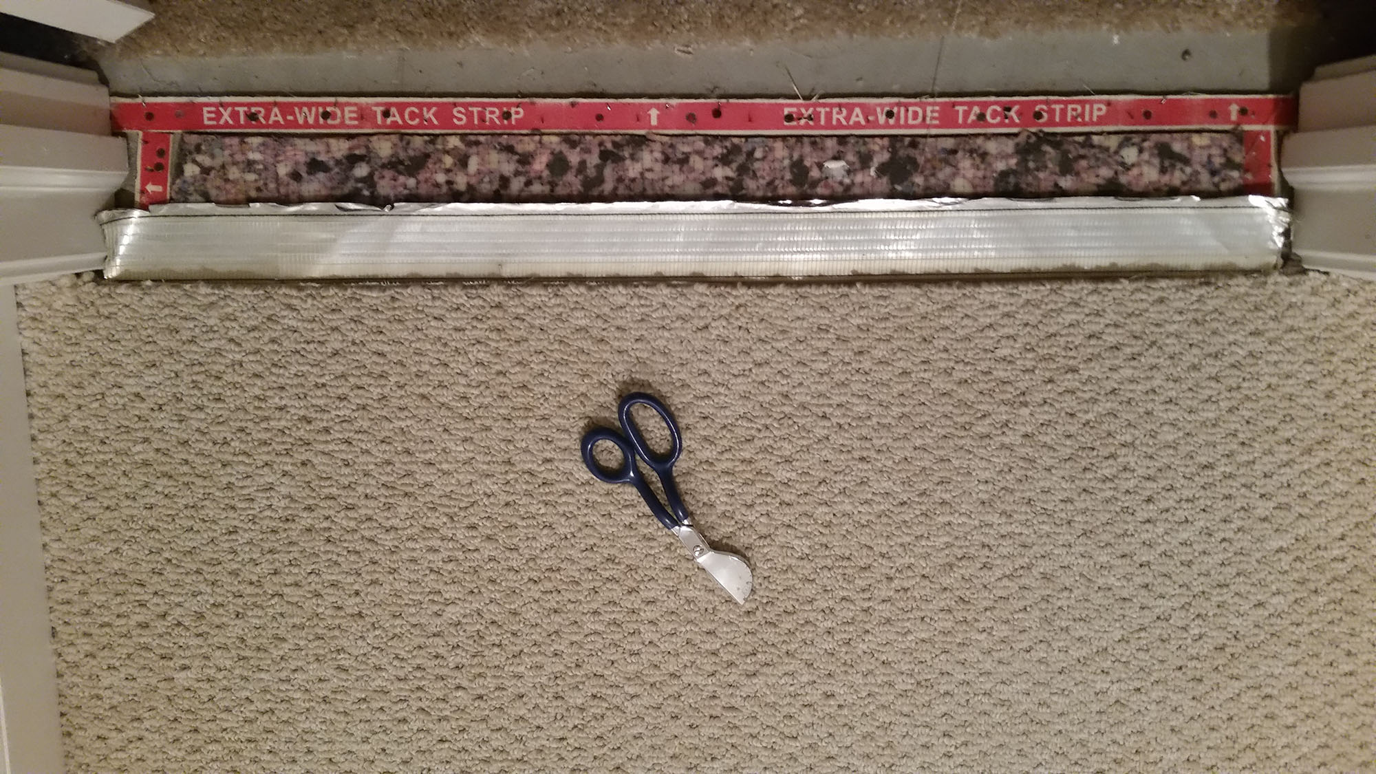 Between the carpet and the concrete